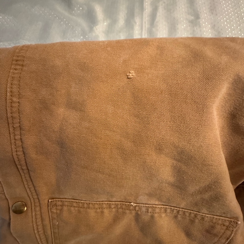 VTG Carhartt Duck Quilt Lined Double Knee Overall 36 x 29 - Picture 5 of 12